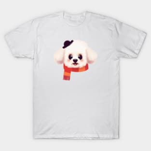 Cute Bichon Frisé Drawing T-Shirt